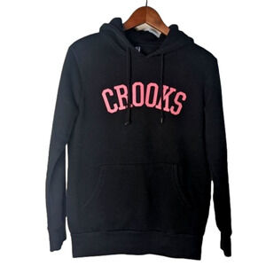 CROOKS Pink Letter Hoodie